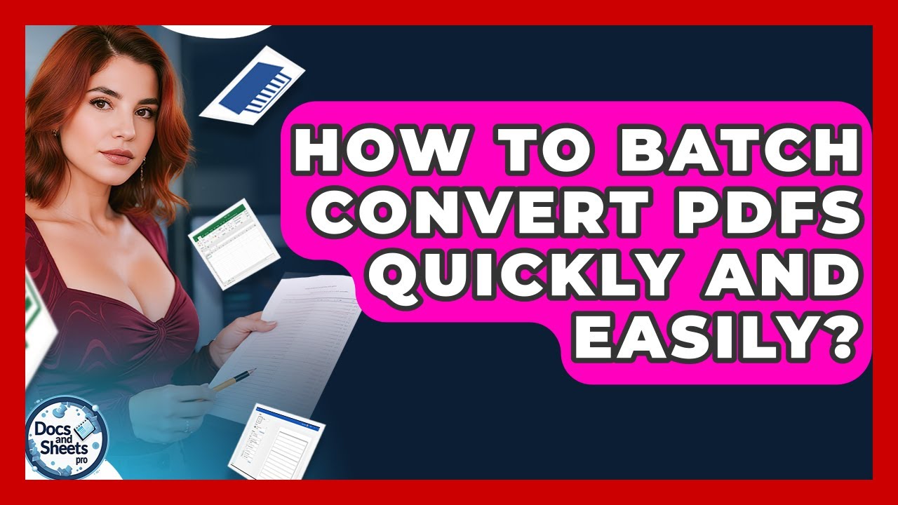 How To Batch Convert PDFs Quickly And Easily? - Docs and Sheets Pro