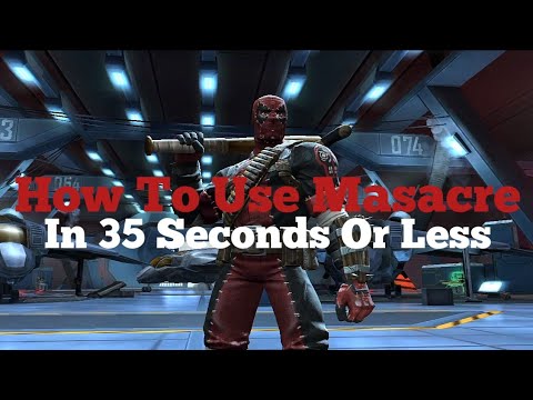 How To Use Masacre In 35 Seconds Or Less
