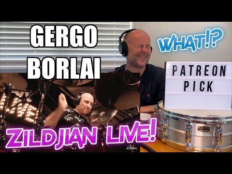 Reaktionen des Schlagzeuglehrers: GERGO BORLAI | Zildjian LIVE! | (Reaktion 2021) WOW!
