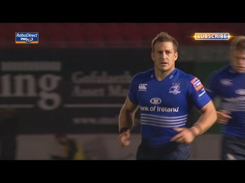 Jimmy Gopperth 2nd Penalty after flare up - Scarlets v Leinster 6th Sept 2013