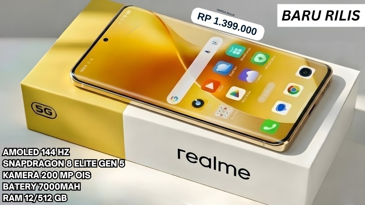 BARU SAJA DIRILIS‼️RAM 12/512GB, 7000MAH | HP REALME TERBARU APRIL 2026