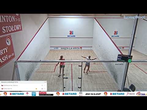 Tamara Holzbauerová 🇨🇿 - 🇵🇱 Karina Tyma - ESF European Individual Closed Squash Championship 2023