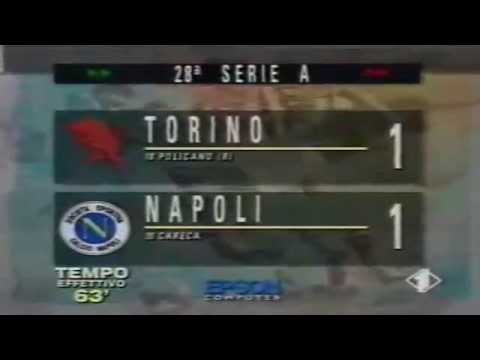 Serie A 1990-1991, day 28 Torino - Napoli 1-1 (Policano, Careca)