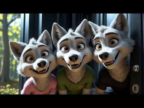 Les Trois Loups et le Cochon Malicieux !_ Conte pour enfants!