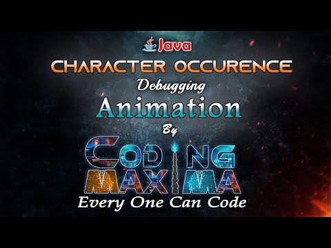 Character Occurrence In Hash Map Hash Map In Java Core Java Java Coding Maxima Coding