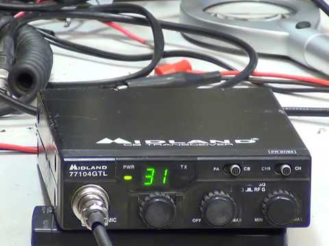Midland 77-104GTL  UK (CB 27/81) CB radio Mobile) - On The Air Test