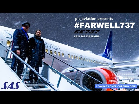 O voo final do SAS 737 (com acesso especial da tripulação e passagem baixa no CPH!) | Experiência de voo em 4K