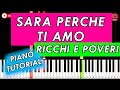 Ricchi E Poveri - SARA PERCHE TI AMO 🎹 Piano Tutorial