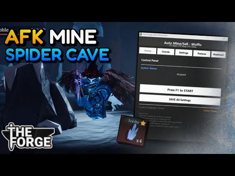 How To AFK Mine In Spider Cave | The Forge