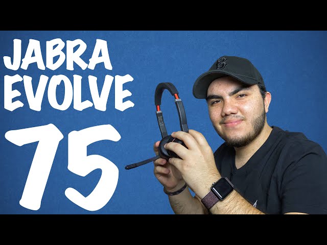 Vídeo relacionado con Jabra Evolve3 75 Auriculares On-Ear Bluetooth Inalámbricos con Micrófono y Base Carga para Trabajo, USB-C, IA Llamadas, ANC Avanzada, 22h Batería, para Apps Reunión Online, Negro