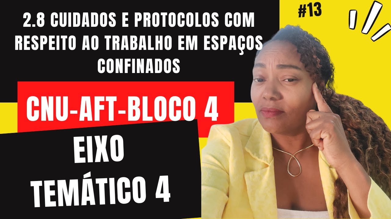 2.8 Cuidados e protocolos com respeito ao trabalho em espaços confinados -Bloco 4- Eixo 4 - CNU-AFT
