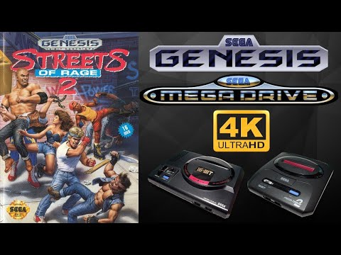 Streets of Rage 2 1992 - (Sega Genesis / Sega Mega Drive) - Longplay / Walkthrough (2160p UHD 4K) 🔴