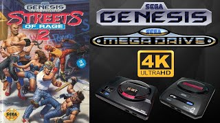 Streets of Rage 2 1992 - (Sega Genesis / Sega Mega Drive) - Longplay / Walkthrough (2160p UHD 4K) 🔴
