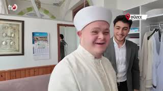 Down Sendromlu Fırat’ın Camideki Vaazı İlgi Gördü