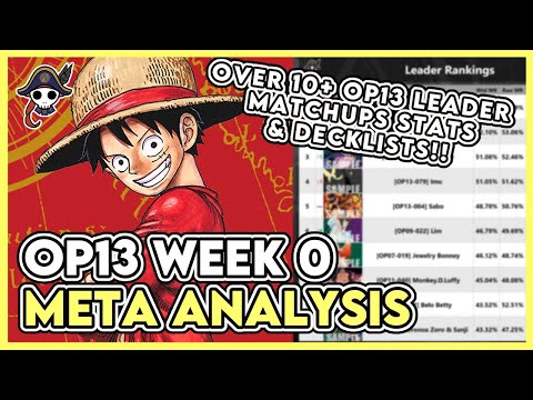 OP13 Week 0 Meta Analysis | Over 10+ OP13 Leader Matchup Status & Decklists!