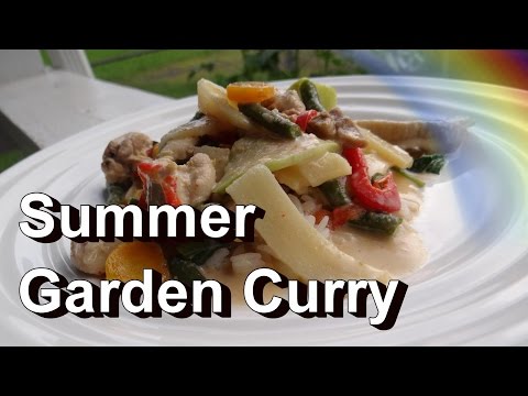 Thai Red Curry Fresh from the Garden - Mid Summer Recipe (Family Dinner)