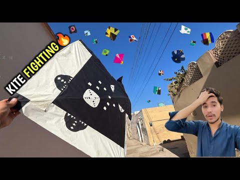 😱street kite looting || Kite fighting🔥 || Kite cutting🥵 || Lush hawa👌 || Basant scenes🪁