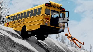 School Bus Accidents 2 BeamNG drive Mp4 3GP & Mp3