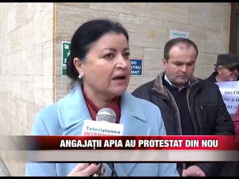 Angajații APIA au protestat din nou