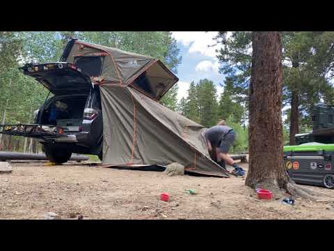 Tuff Stuff Overland Alpha Rooftop Tent Annex Setup - Full Length