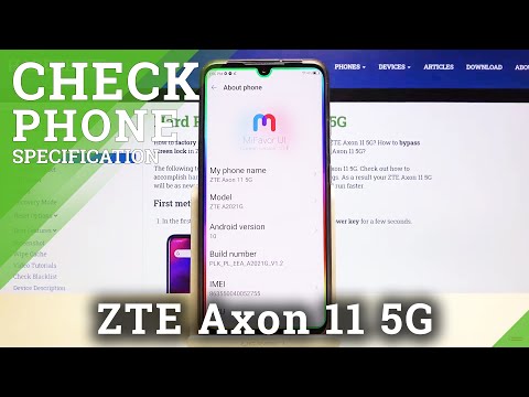 How to Check ZTE Axon 11 5G Specifications – About Phone Section