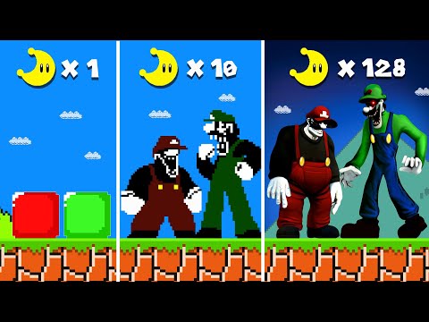 Super Mario Bros. But Every Moon Makes MX vs Mr L Turns To REALISTIC!...