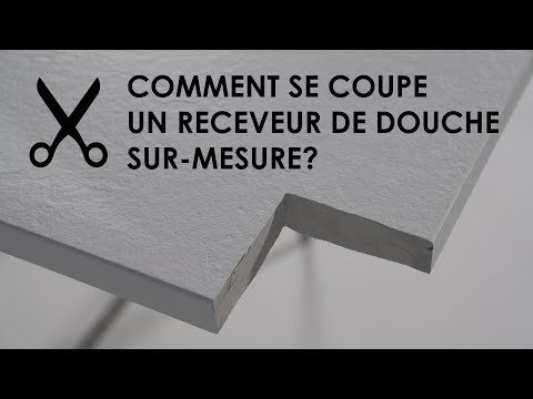 Comment découper un receveur de douche sur mesure