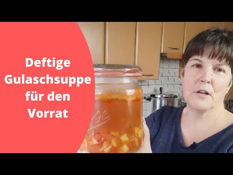 Cook down hearty goulash soup