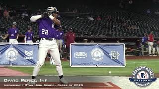 David Perez Prospect Video, Inf, Archbishop Ryan High School Class of 2025, PG National Workout