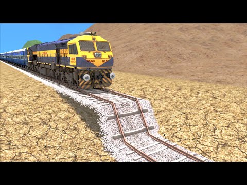 TRAINS Vs BAD RAILWAY TRACKS COMPILATION — Train Simulator 2022