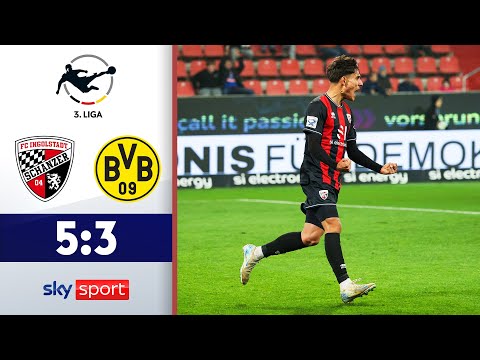 Spiel gedreht beim 8! Tore Spektakel | FC Ingolstadt 04 - Borussia Dortmund 2 | Highlights - 3. Liga