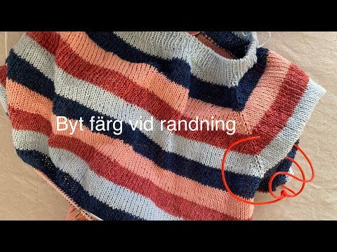 Sticka randigt utan hack