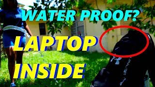 Waterproof Backpack Test | Laptop Inside