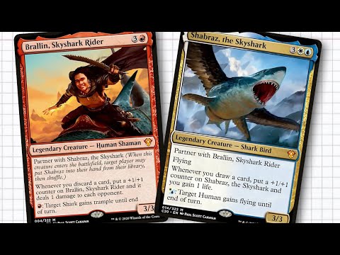 SHABRAZ THE SKYSHARK AND BRALLIN SKYSHARK RIDER COMMANDER DECK TECH 2024