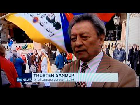 Tibetan Flag Raising at the Guildhall, Northampton