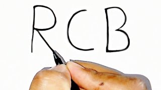 How to Turn word RCB into Virat Kohli Drawing