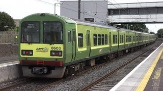 preview picture of video 'Irish Rail 8510 Class Dart Train 8603 - Howth Junction Station, Dublin'