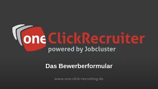One-Click-Recruiter video