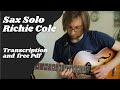 Richie Cole Alto Sax Solo Transcription on Bebop Lives (for Guitar)