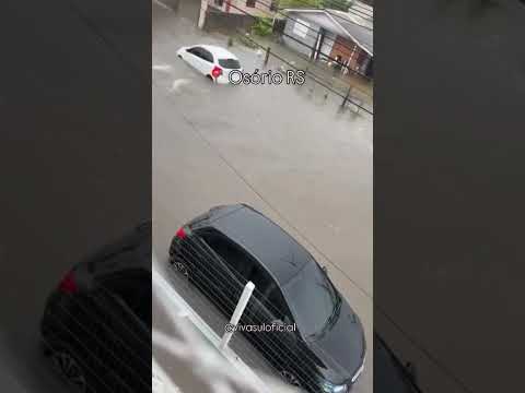 Situação caótica em Osório-RS no Litoral Norte Gaúcho #litoralrs #tramandaí #imbé #osorio #ciclone