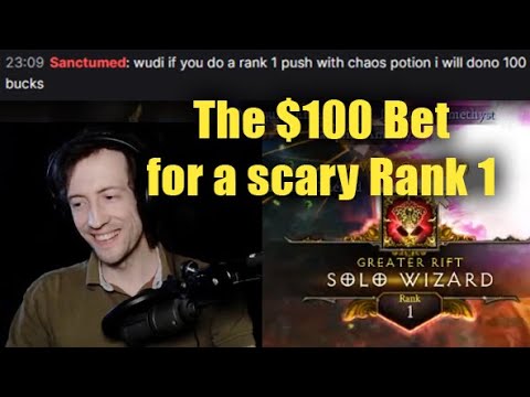 "100 Bucks for Rank 1 on Hardcore with Chaos Potion" - Done