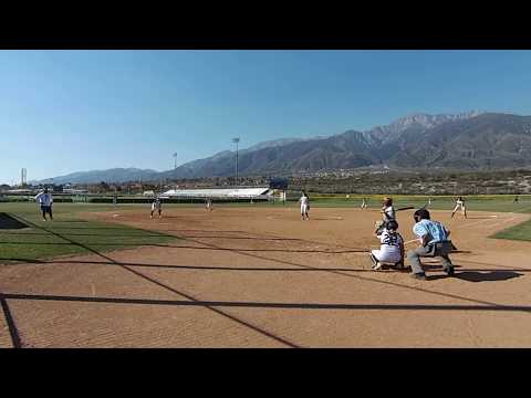 Sarah Esquibel strikes batter out; Class of 2021;  Softball Spring 2020