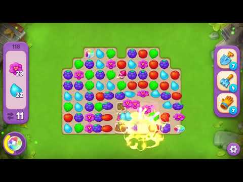 Gardenscapes - Level 118 @Games4Fun✅