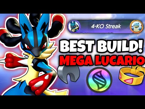 😱💀This Insane MEGA LUCARIO Build Destroys EVERYONE! | Best Build For Mega Lucario | Pokemon UNITE