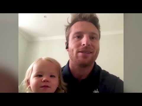 Cricketer Jos Buttler has interview interrupted by daughter