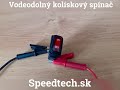 Spínač kolískový 12V / 20A - vodeodolný / červený / hranatý - Video Youtube