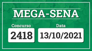 Capa de MEGA-SENA 2418