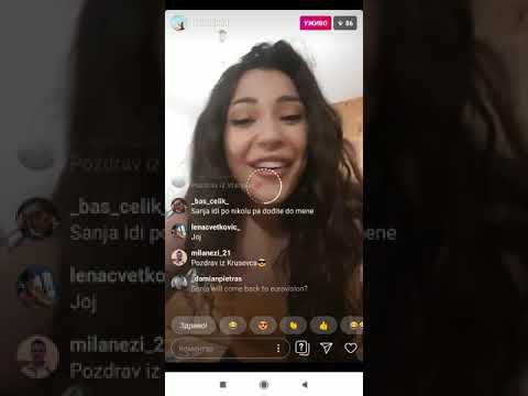 Sanja Vucic me pozdravila u Live 😎