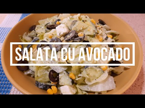 Salata Iceberg cu Sos de Avocado | Cea mai buna Salata cu Avocado