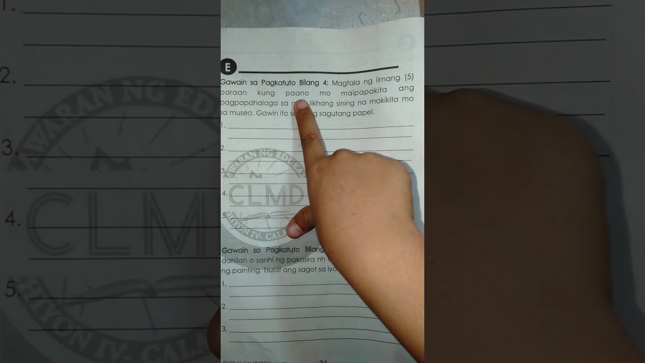 Limang paraan kung paano mo maipakita ang pagpapahalaga sa mga likhang sining na mkikita sa Museo
